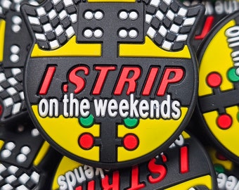 Drag Strip Weekend Silicone Focal Bead