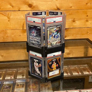 PSA Graded Card 6 Way Stands Slab Stackerz Pokémon One Piece Sports e muito mais