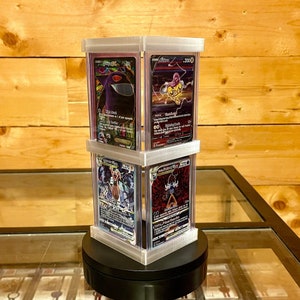 Top Loader-kaart 4-weg stapelstandaards Slab Stackerz Pokemon One Piece Lorcana Sports en meer
