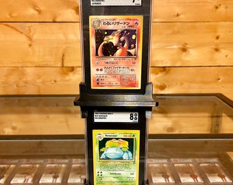 SGC Graded Card Stacking Display Stands Pokemon One Piece Sport Yugioh Lorcana Slab Stackerz