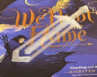 3D gedrucktes Schwert Lesezeichen: Geschenk für Fantasy Leser