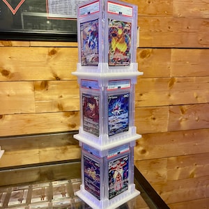PSA Graded Card 4-way Stands Slab Stackerz Pokemon One Piece Sports and More