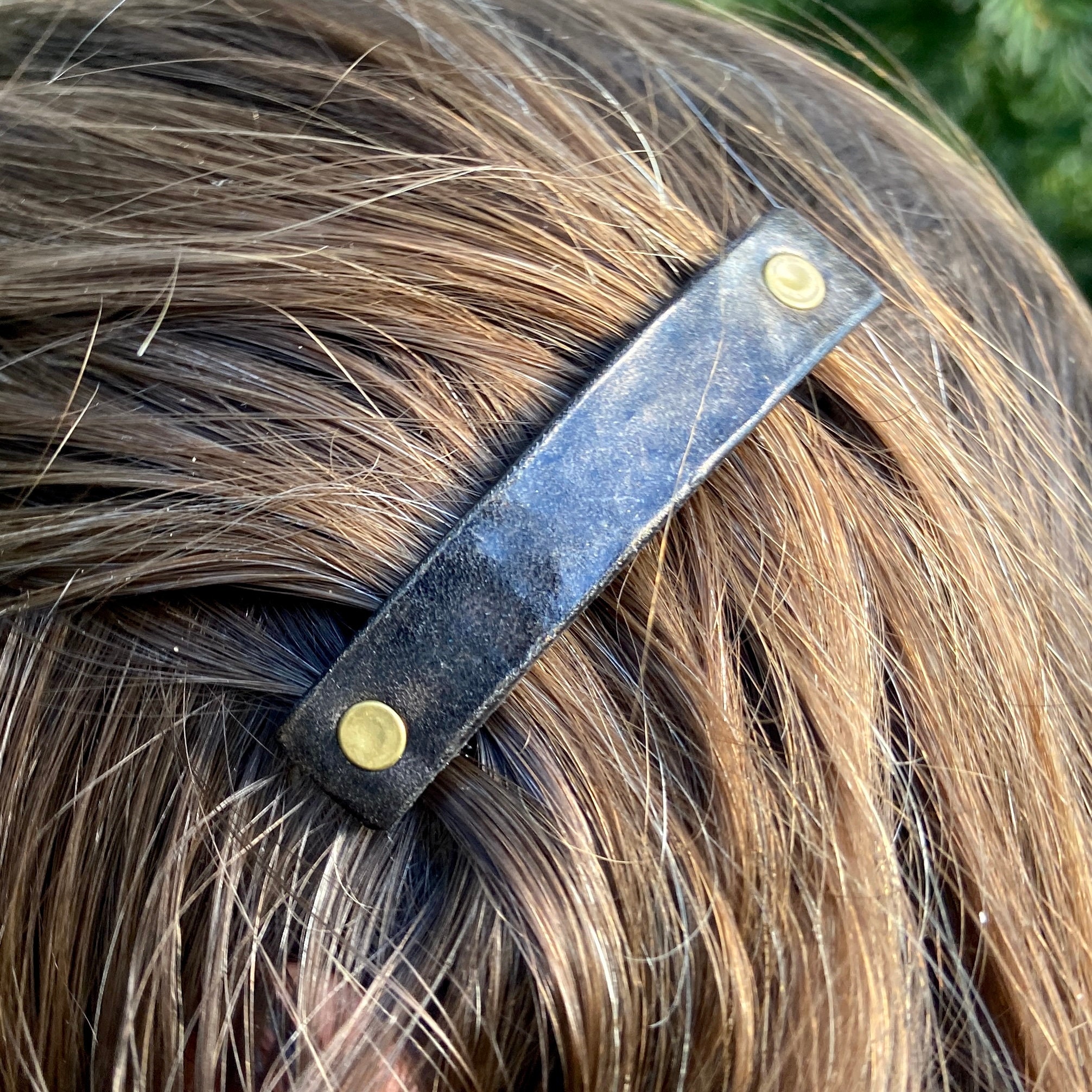 Tooled Leather Hair Clip – Wall Leather Co.