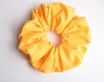Extra Large Sunny Yellow Scrunchie, Jumbo Oversized Big Scrunchy, XXL Scrunchie