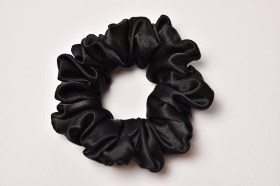 Jumbo Black Scrunchies