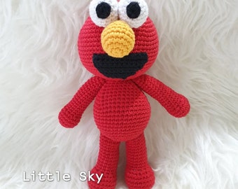 Red monster amigurumi pattern