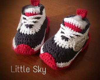 Crochet Nikee Baby Shoes Pattern