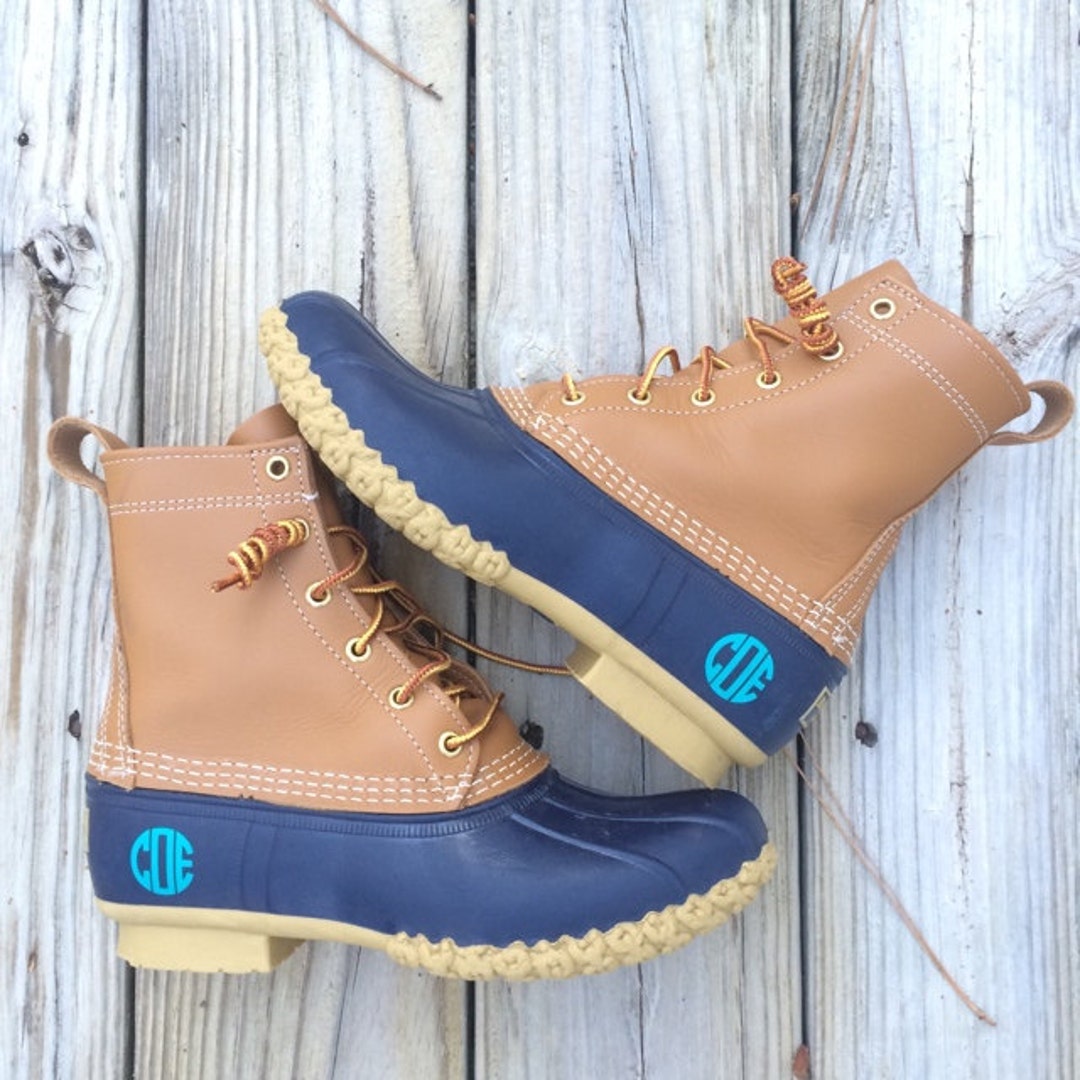 Bean Boot Monogram Decals set of 2 - Etsy