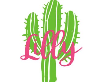 Cactus w/ Script Name Decal