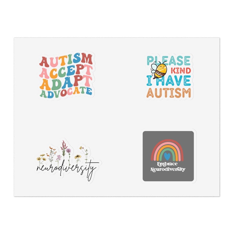 Autism Neurodiversity Sticker Sheets - Etsy