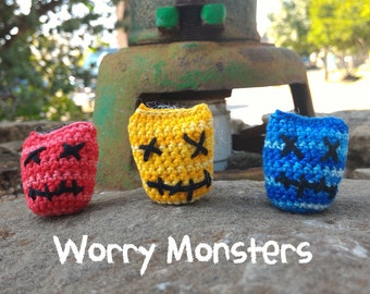 The original Worry Monsters - Tiny friends to eat your anxieties away!