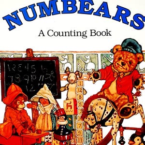 Numbers A Counting Book, Kathleen Hague, Teddy Bears, 1993, Vintage 90s Kids Book