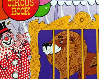 The Circus Book, Ian Bartok, 1974, Vintage Golden Shape, 1970s, Children&#39;s
