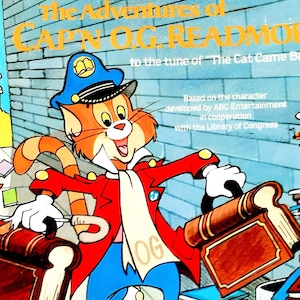 The Adventures of Cap'N O.G. Readmore, 1984, Vintage 80s Kids Book, Cartoon