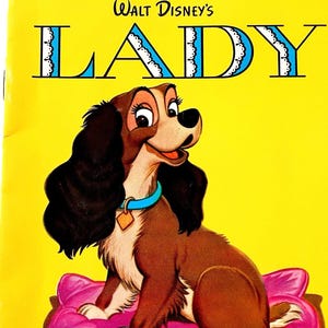 Walt Disney&#39;s Lady, Samuel Armstrong, 1954, Vintage Children&#39;s Golden Book, Lady And The Tramp