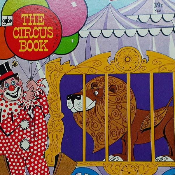 The Circus Book, Ian Bartok, 1974, Vintage Golden Shape, 1970s, Children's
