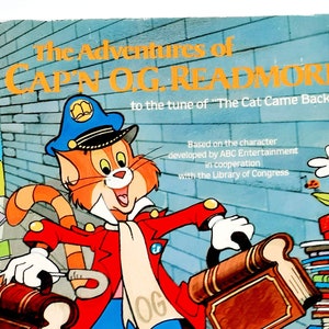 The Adventures of Cap&#39;N O.G. Readmore, 1984, Vintage 80s Kids Book, Cartoon
