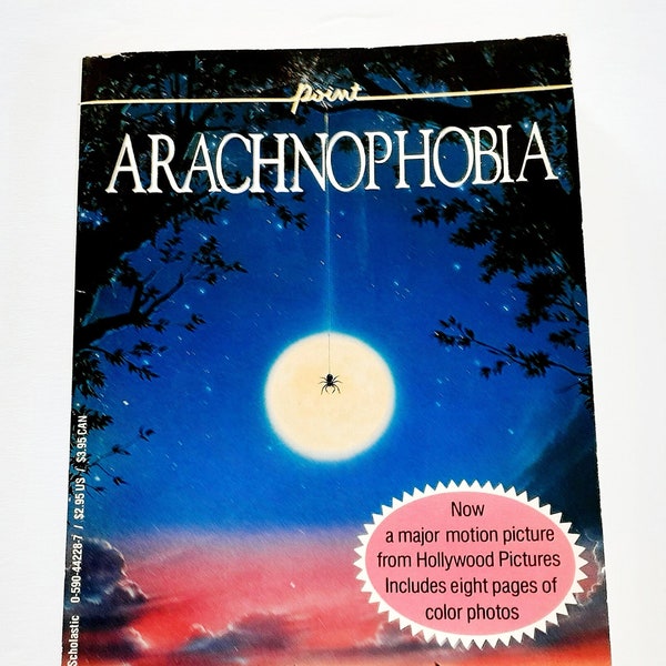 Arachnophobia, 1990, Novelization, Vintage 90s Teen Book, Movie, Spiders