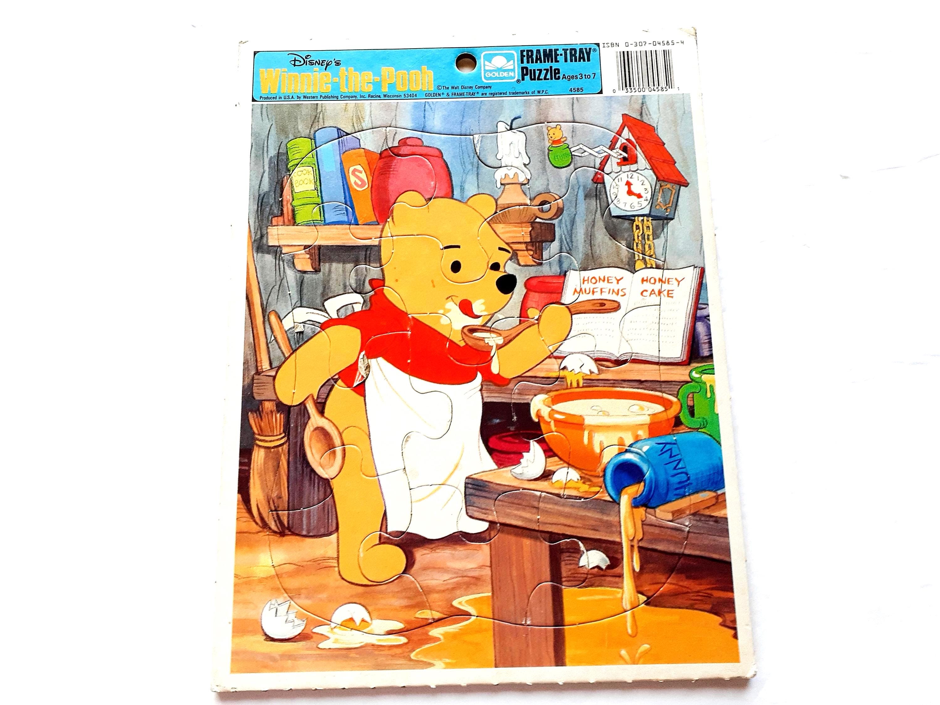Vintage Disney Winnie the Pooh Frame Tray Puzzle, 12 Pieces, Kids