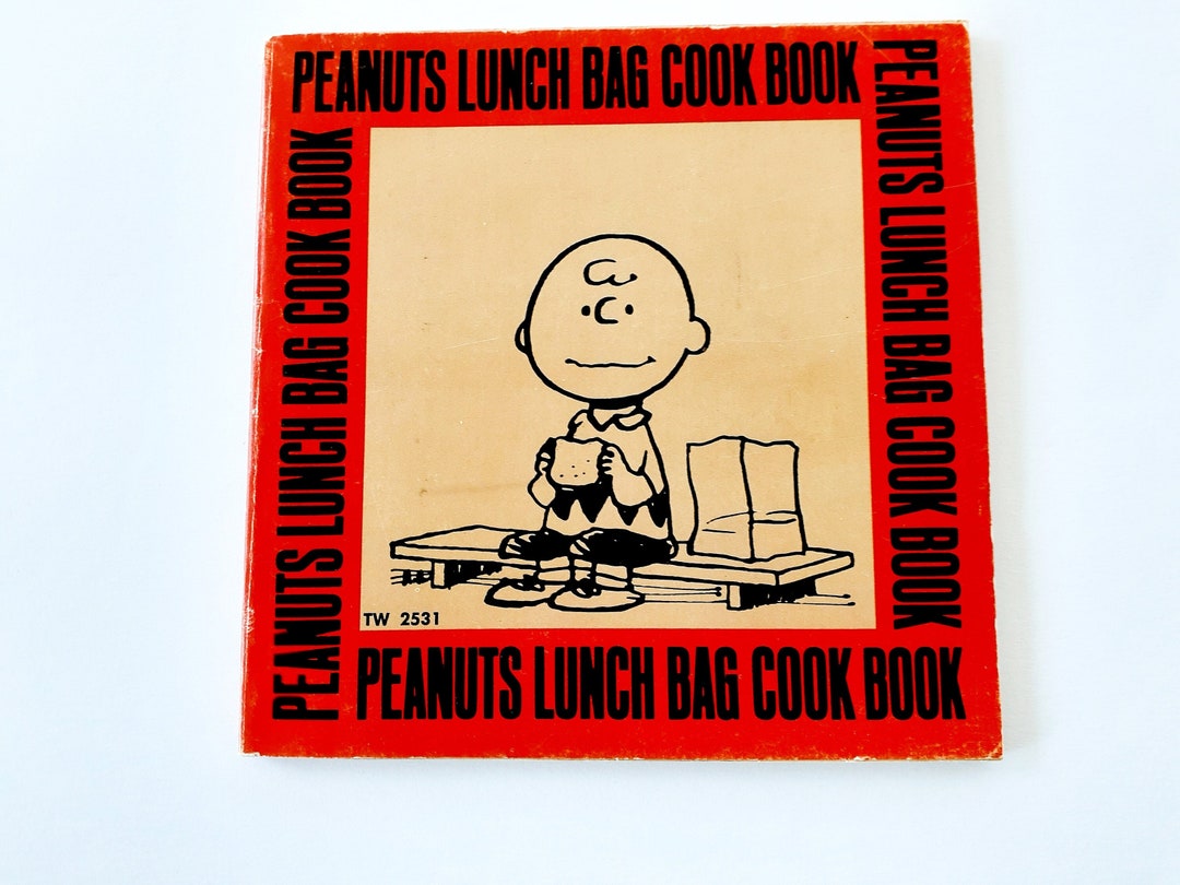Peanuts Lunch Bag Cookbook, Charles M Schulz, 1974, Vintage 1970s Etsy