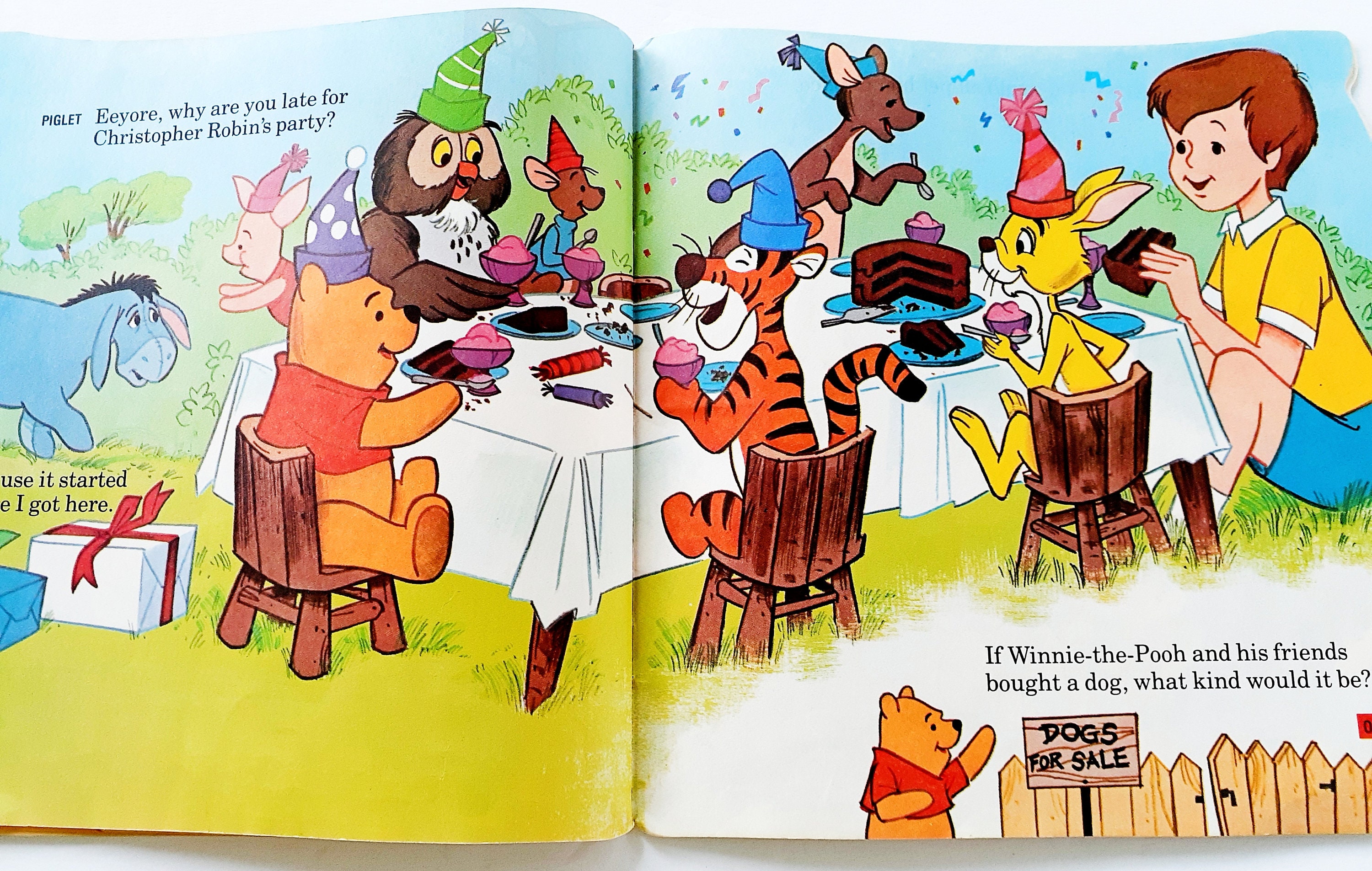 Winnie the Pooh Jokes and Riddles, 1979, Hunny Pot, Vintage Golden ...