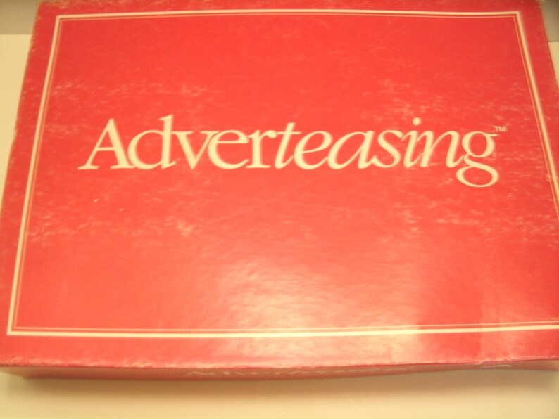 Adverteasing Board Game The Game of Slogans Commercials ...
