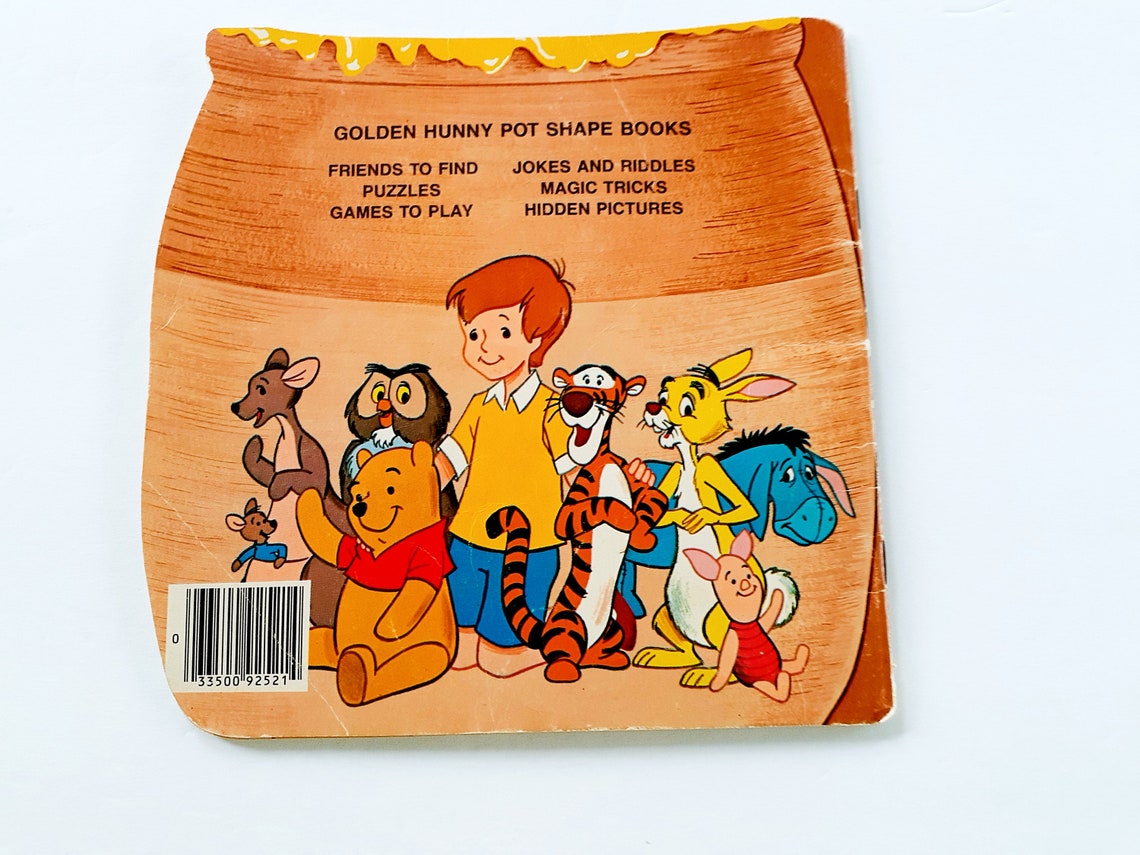 Winnie the Pooh Jokes and Riddles, 1979, Hunny Pot, Vintage Golden ...