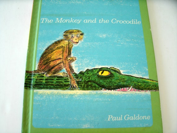 El mono y el cocodrilo Paul Galdone libro infantil vintage - Etsy España
