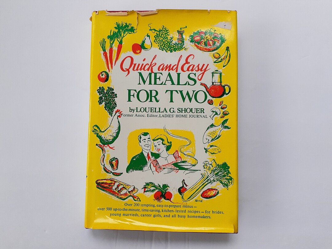 quick-and-easy-meals-for-two-1952-vintage-50s-cookbook-louella-g