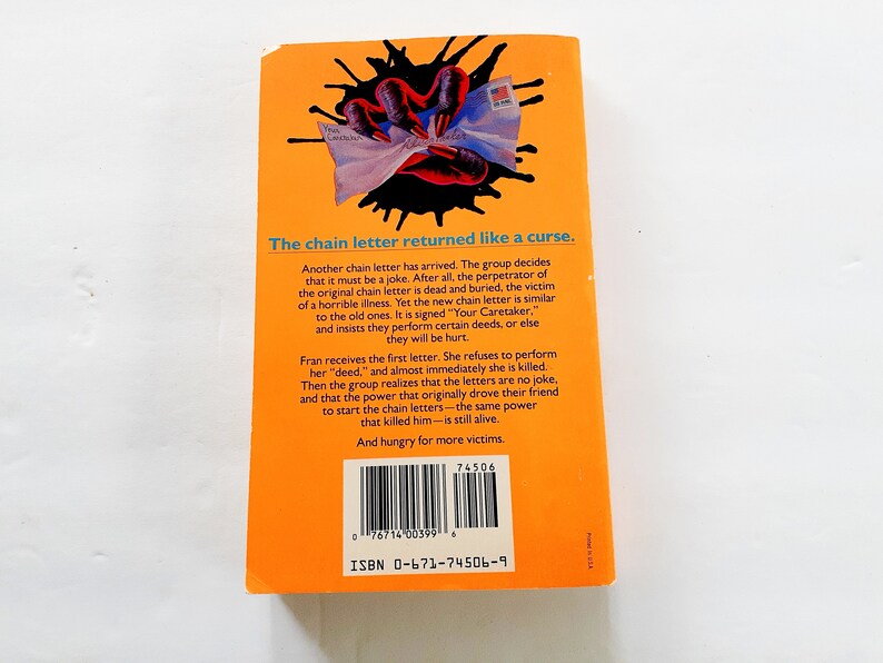 Chain Letter 2, the Ancient Evil, Christopher Pike, 1992, Vintage 90s ...