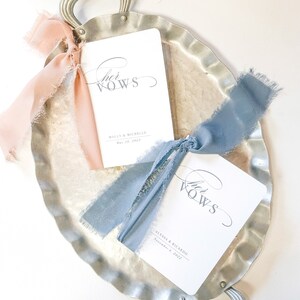 Vow Books, to my husband, Wedding love letters, Personalized Vows, Silk Ribbon, Bridal Shower Gift, Engaged, Wedding Gift, Personalized gift