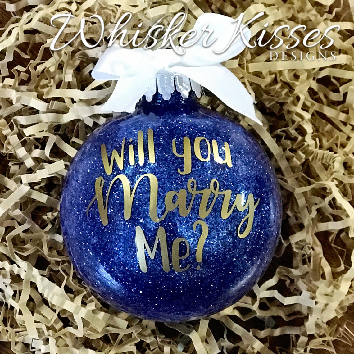 Will You Marry Me Christmas Ornament 