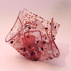 Candleholder - Red Stingers and Confetti