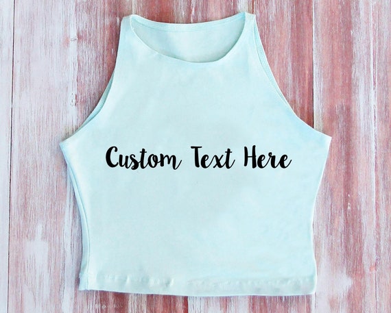 etsy custom crop top