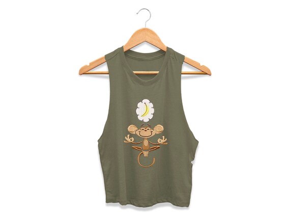 loose crop top for gym