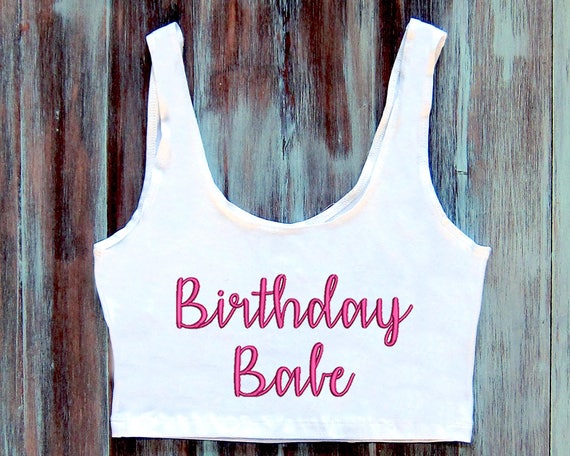 crop top birthday shirts