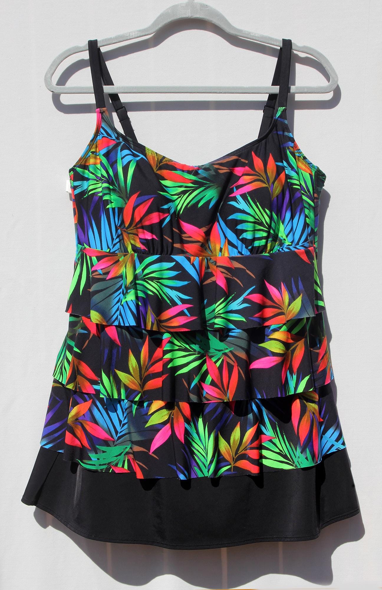 Longitude Women's Swimsuit Swimdress Colorful Amalfi Ruffle