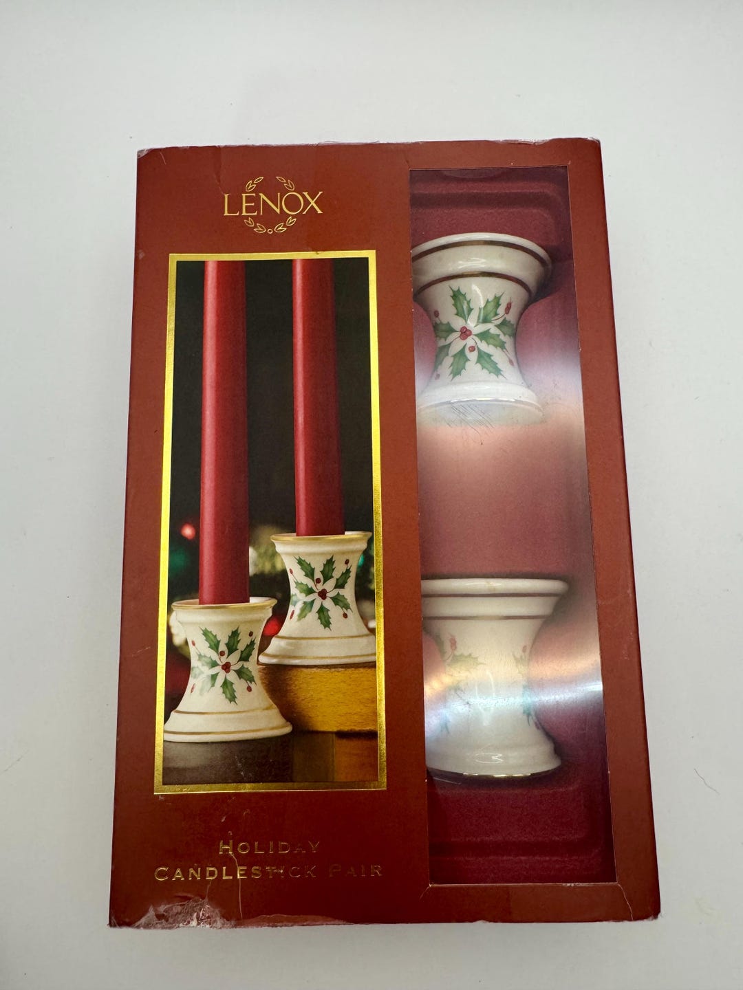 Lenox Christmas Candle Holders