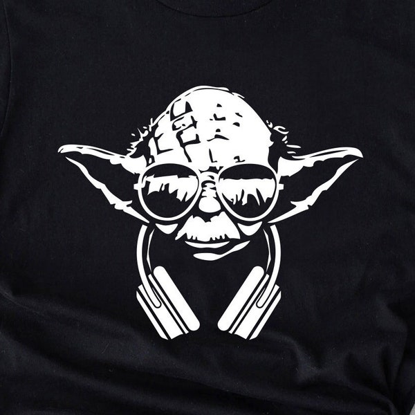 Disc Jockey Shirt, DJ Shirt, Techno Shirt, Trance Shirt, Yoda Shirt, Funny Star Wars Shirt, Funny Rave Shirt, EDM Shirt,Music Festival Shirt