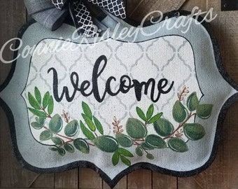 Burlap Door Hangers Etsy