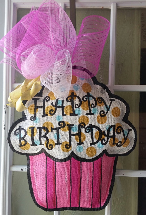 Large Cupcake Door Hanger