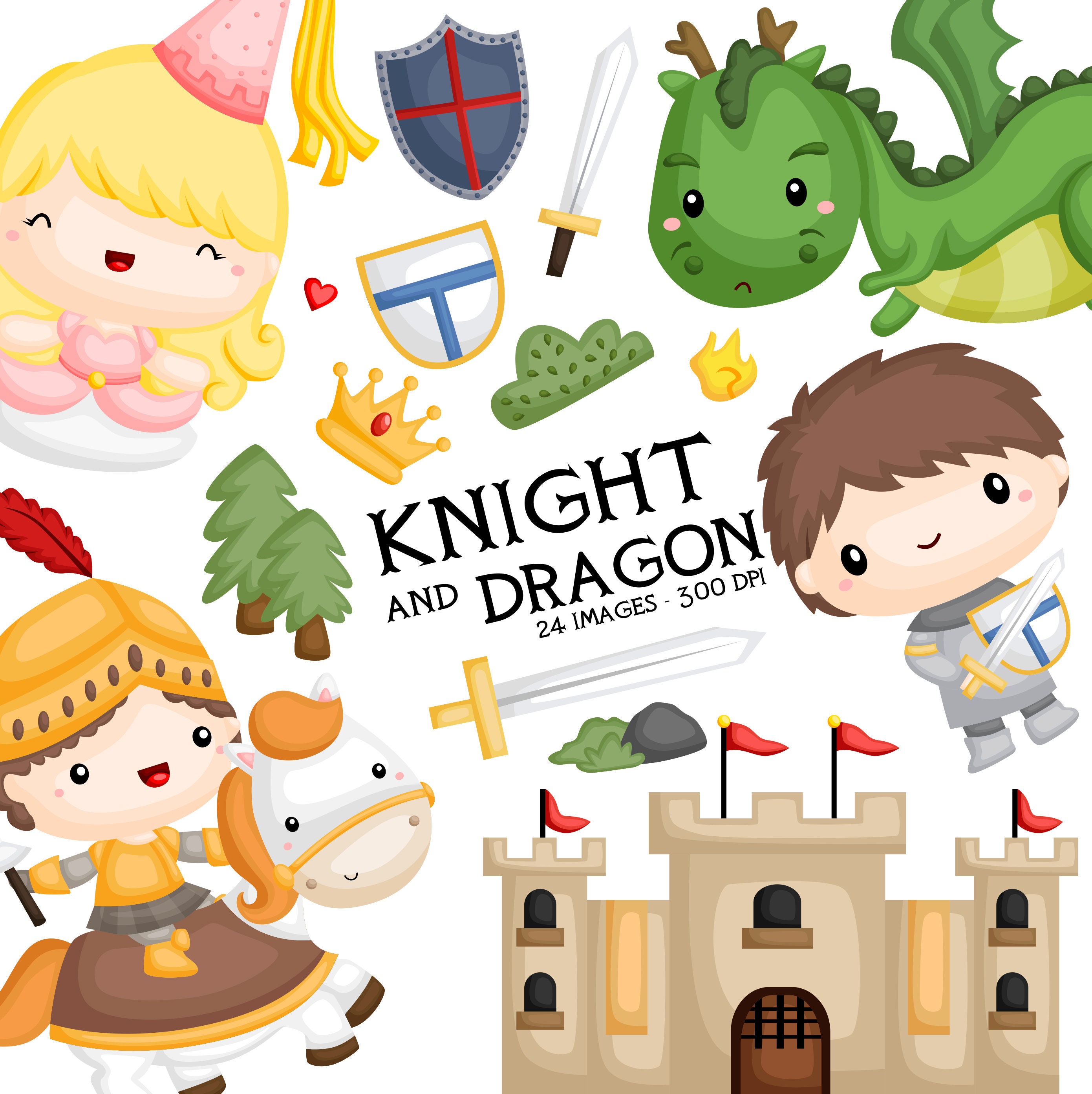 princess knight clipart