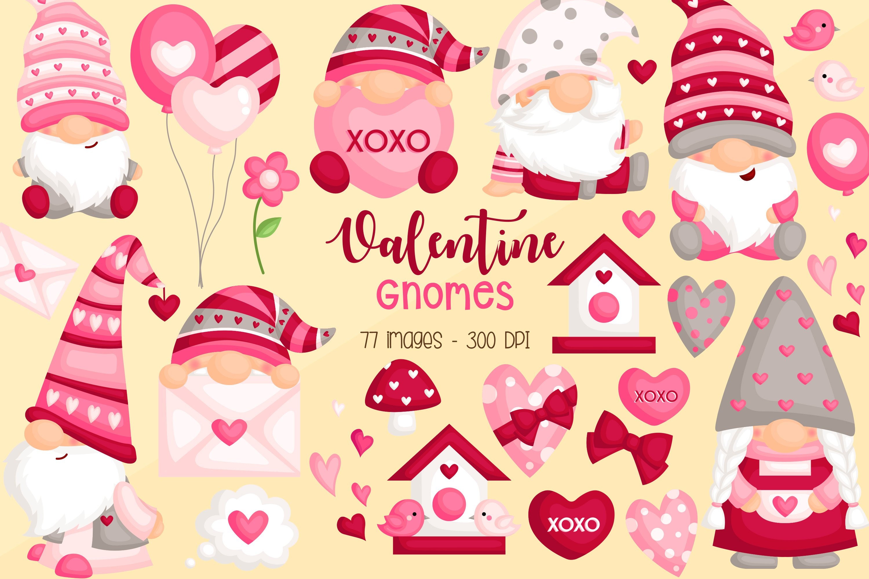 Gnomes Clipart COMMERCIAL USE Gnomes Scandinavian Gnomes Blue Gnomes Valentines Day Couple Graphics Gnomes Graphics Love Clipart