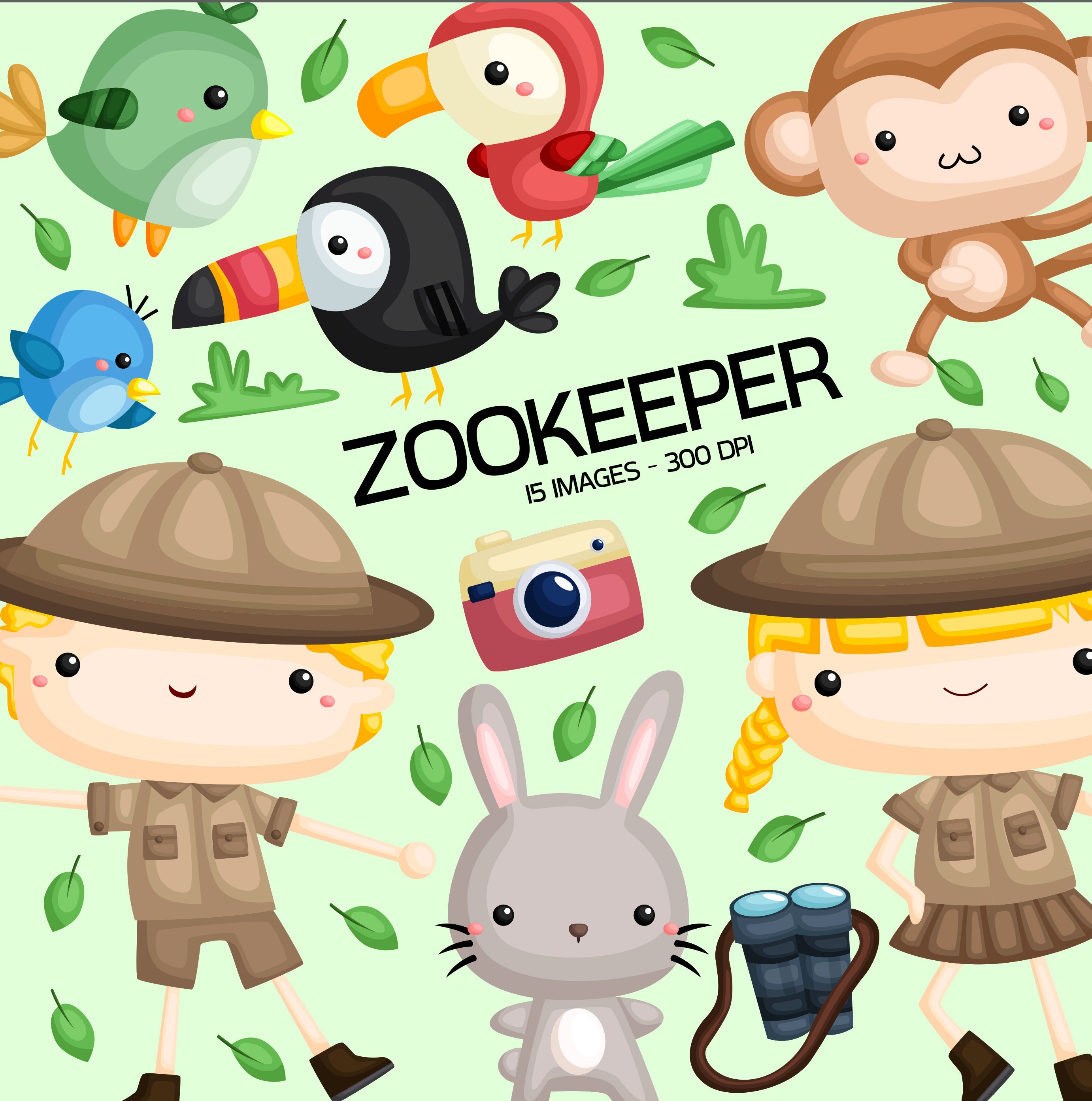 Download Zookeeper Clipart Zoo Animal Clip Art Cute Animal Free Svg On Request