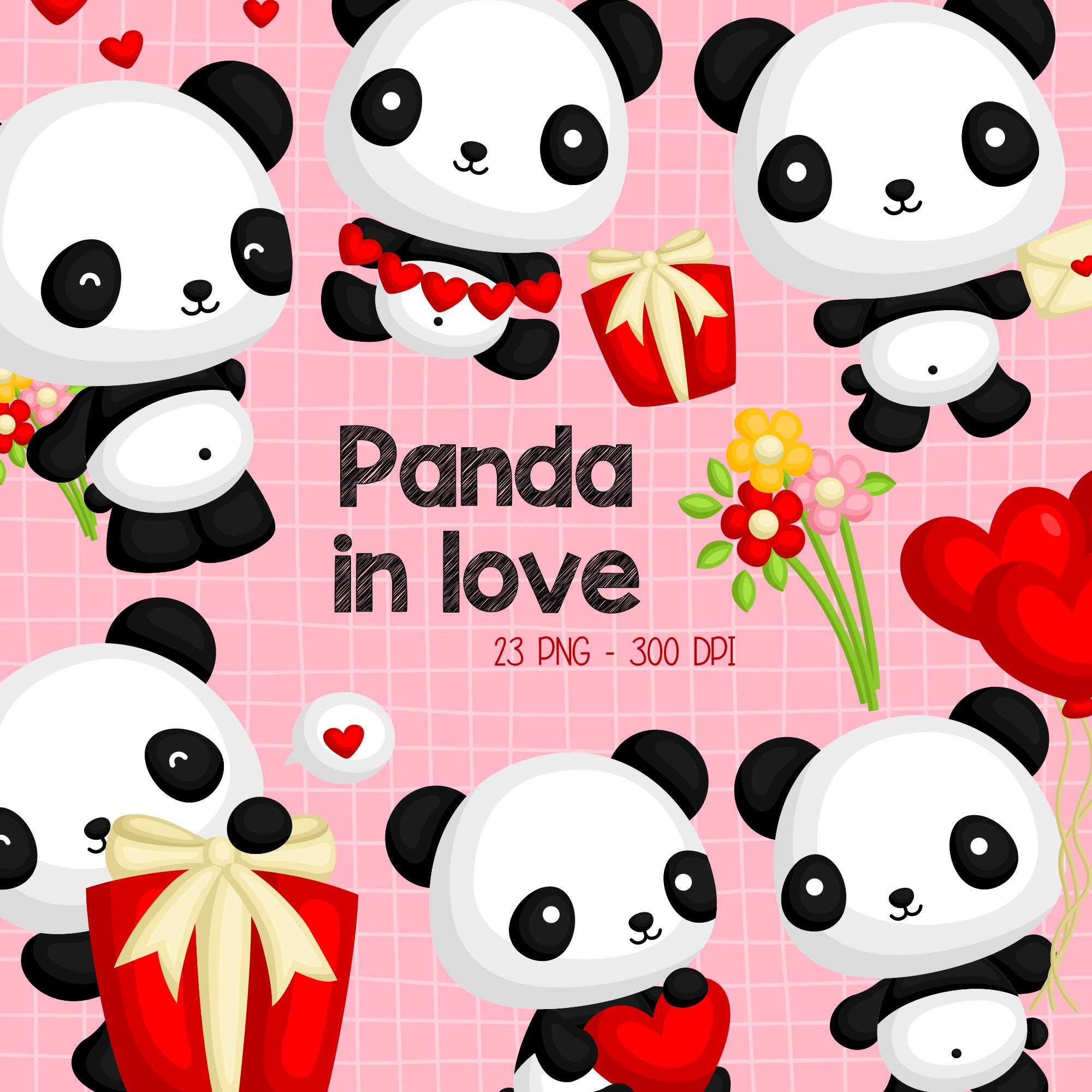 Cute Panda Clipart Valentnine And Love Clip Art Holiday And Celebration Free Svg On Request