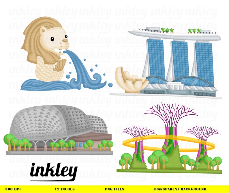 Download Free Singapore Landmark Clipart Singapore Building Clip Art Etsy SVG Cut Files