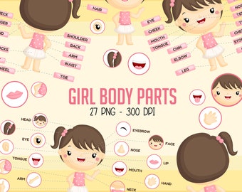 Body Parts Clip Art | Etsy UK