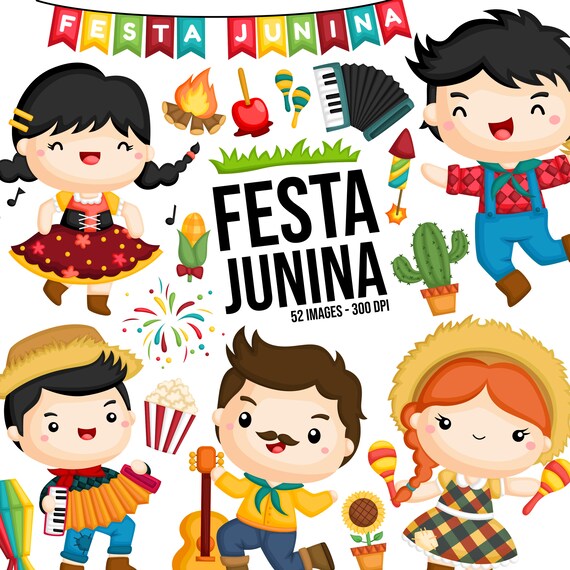 Festa Junina Clipart Brazil Clip Art June Festival Free Etsy