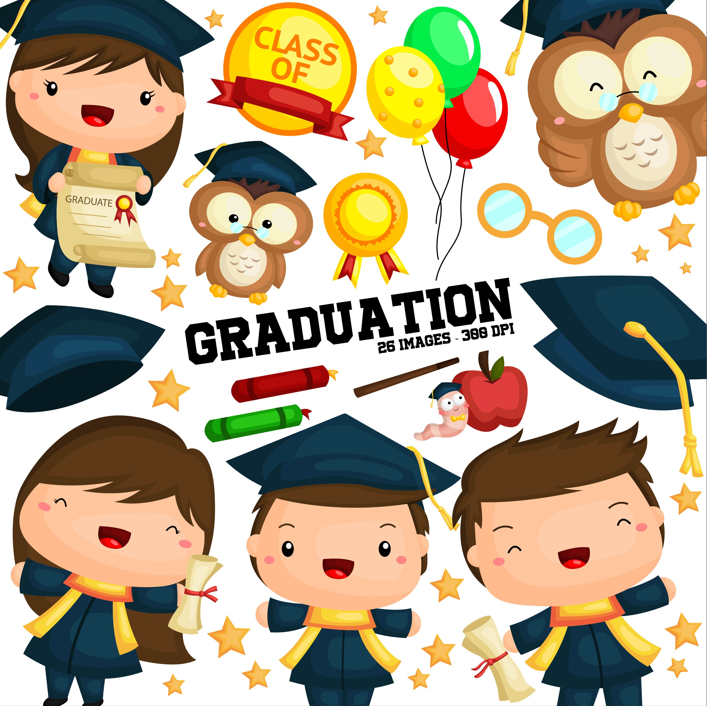 Download Student and Graduation Clipart - School and University Clip Art - Free SVG on Request
