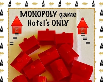 1964 年製ヴィンテージの赤い箱入りモノポリー ボード ゲーム。 - Etsy